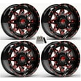 thumbnail image 1 of Fuel Lethal UTV Wheels Red/Black 15" Kawasaki Mule Pro FXT, 1 of 3