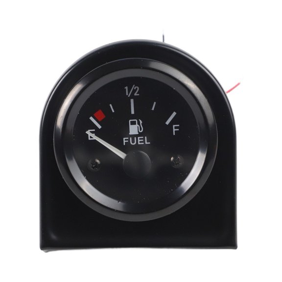Fuel Level Gauge Car Meter white Led Light Black Rim Automotive Gauges 12V,Simple Operation, One Step Use, Save Your Time