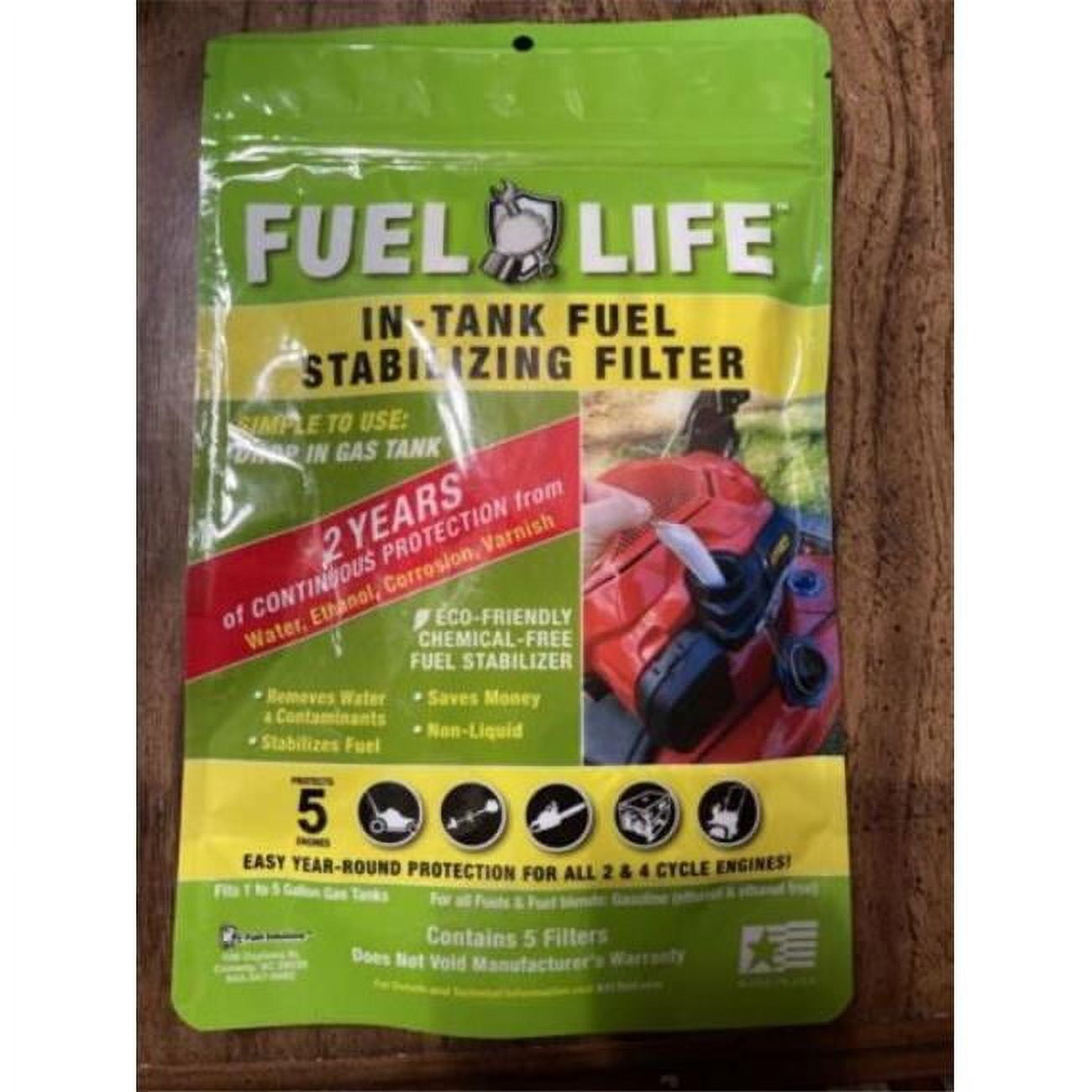 Fuel Life NonLiquid Lawn Mower Fuel Stabilizer Filter (5 Pack), B3C