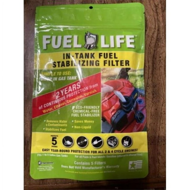 Fuel Life NonLiquid Lawn Mower Fuel Stabilizer Filter (5 Pack), B3C
