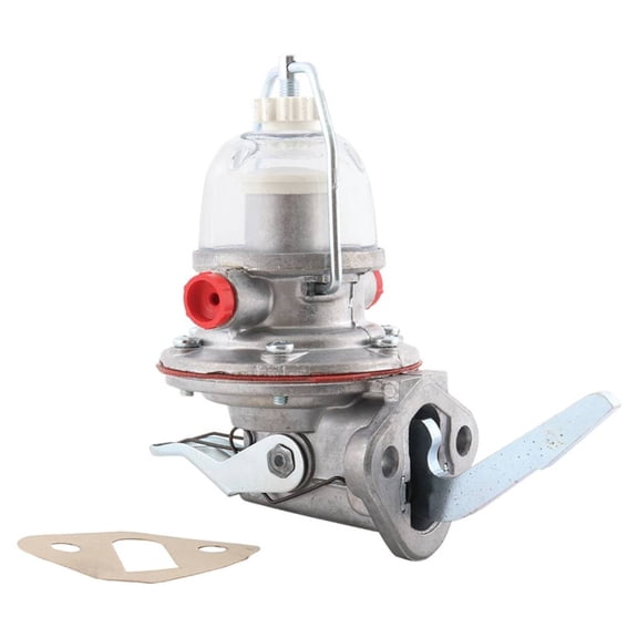 Fuel Lift Pump Compatible with Fordson Major E1A Power Major Super Major 1952-1964 3.6L 220ci Diesel 3.3L 199ci Gas Two-Hole Mount Gasket Included Replaces 81711943 DKN9350B E1ADKN9350B