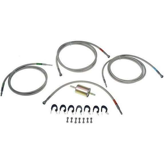 Fuel Line - Compatible with 2001 - 2003 GMC Sierra 2500 HD Extended Cab Pickup 6.0L V8 2002