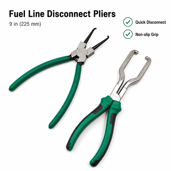 Fuel Line Electrical Disconnect Pliers, 9" Petrol Pipe Quick Connector Disconnect Tool for Fuel Filter & Engine Hose Clips, Automotive Repair Hand Tool