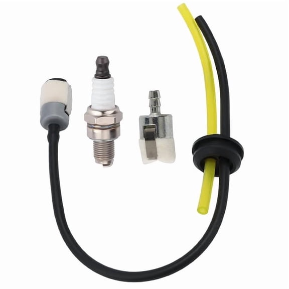 Fuel Line Filter Spark Plug Kit Compatible with Red Max Husqvarna EBZ6500 7500 8500 - Replaces 579138304 581493301 586359604 - Maintenance Tune Up