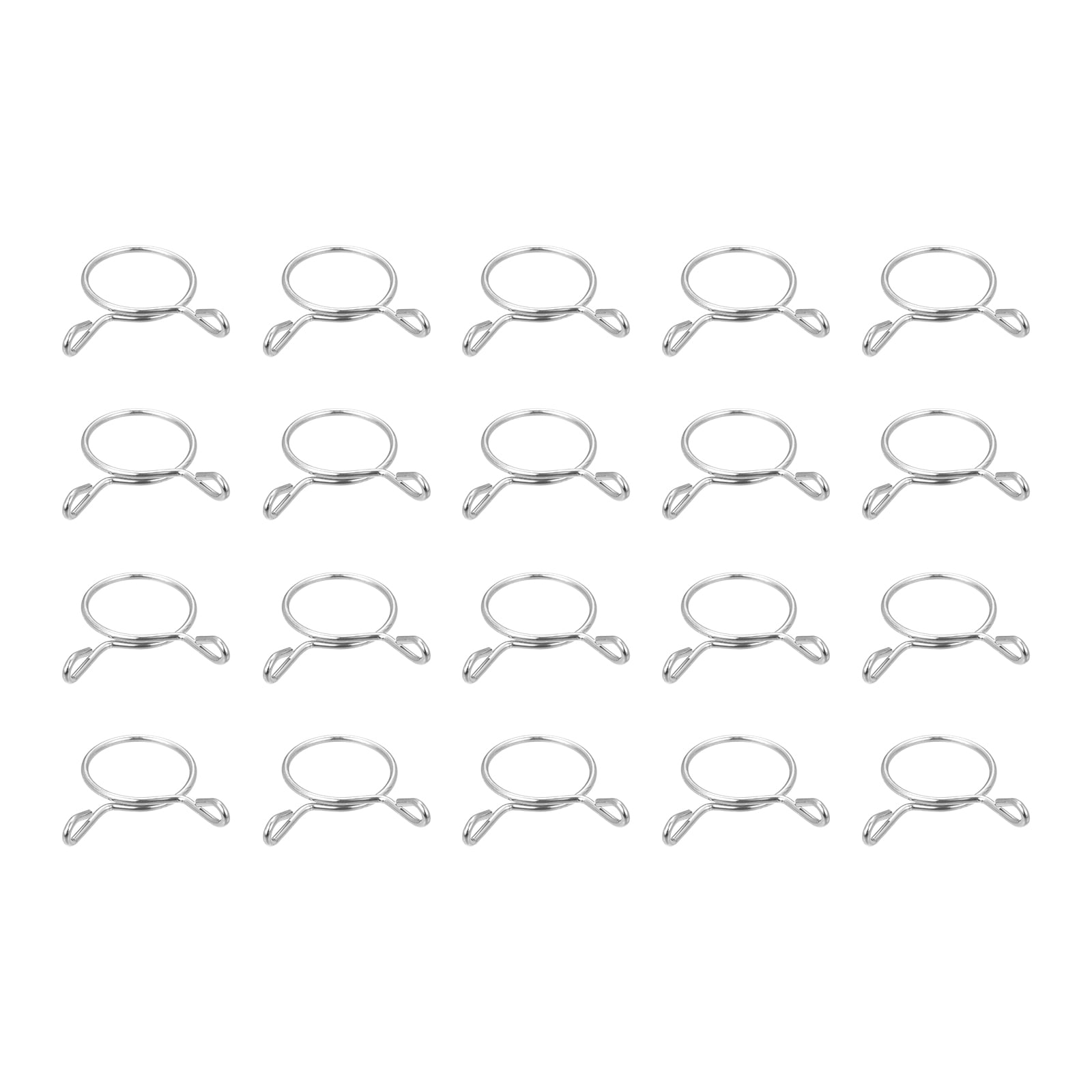 Fuel Line Hose Clips, 20 Pack 23mm 304 Stainless Steel Single Wire
