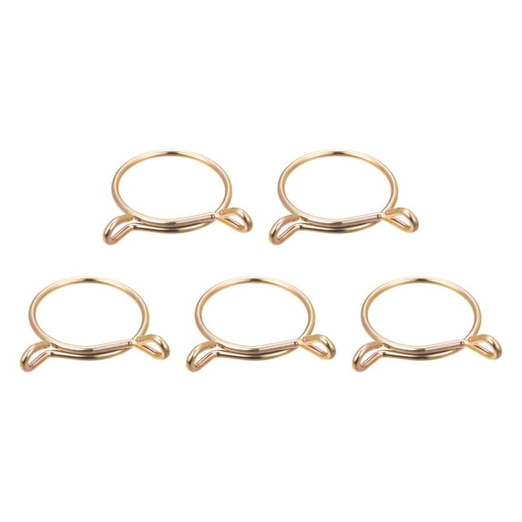 Fuel Line Hose Clips, 5 Pack 40mm 65Mn Steel Single Wire Tubing Spring Clamps
