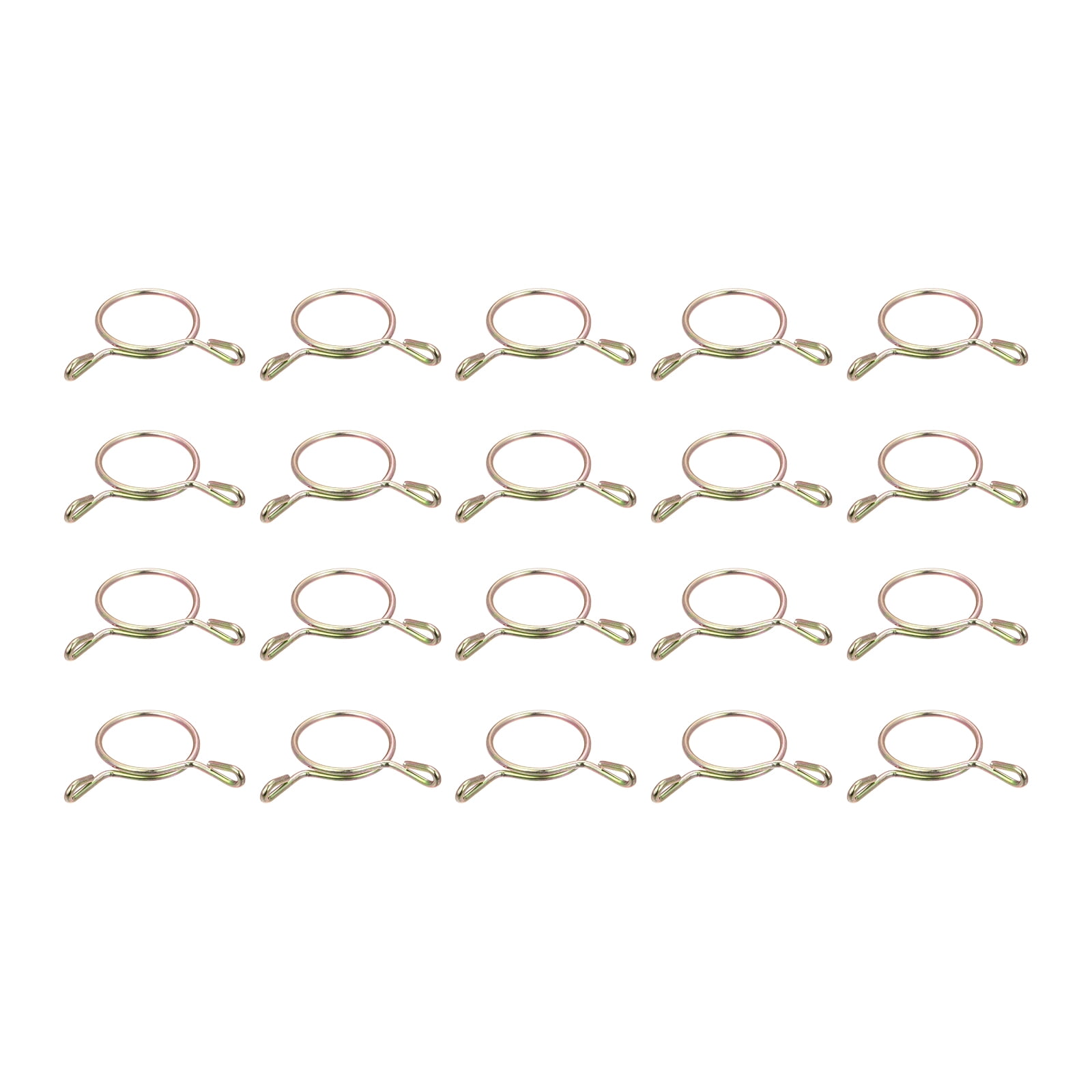 Fuel Line Hose Clips, 50 Pack 19mm 65Mn Steel Single Wire Tubing Spring Clamps