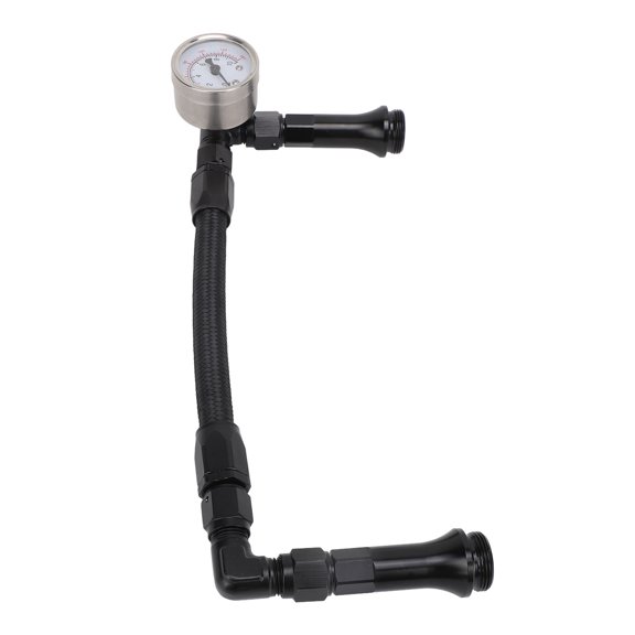Fuel Line with Pressure Gauge Dual Feed Smooth Flow Professional for Any 4150 Base Carbohydrate AN6