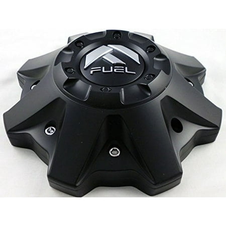 Fuel Matte Black Chrome Rivets Custom Wheel Center Caps Set of Four (4) 1002-53B M-447 8-Lug