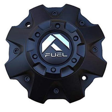 Fuel Matte Black Chrome Rivets Wheel Center Cap (Qty 1) 1001-79b