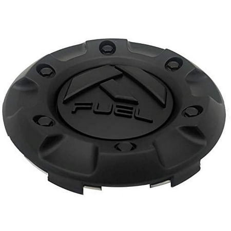 Fuel Matte Black/w Matte Black Emblem Wheel Center Cap (4 Pack) M-447, 1001-58 1001-58mbmb