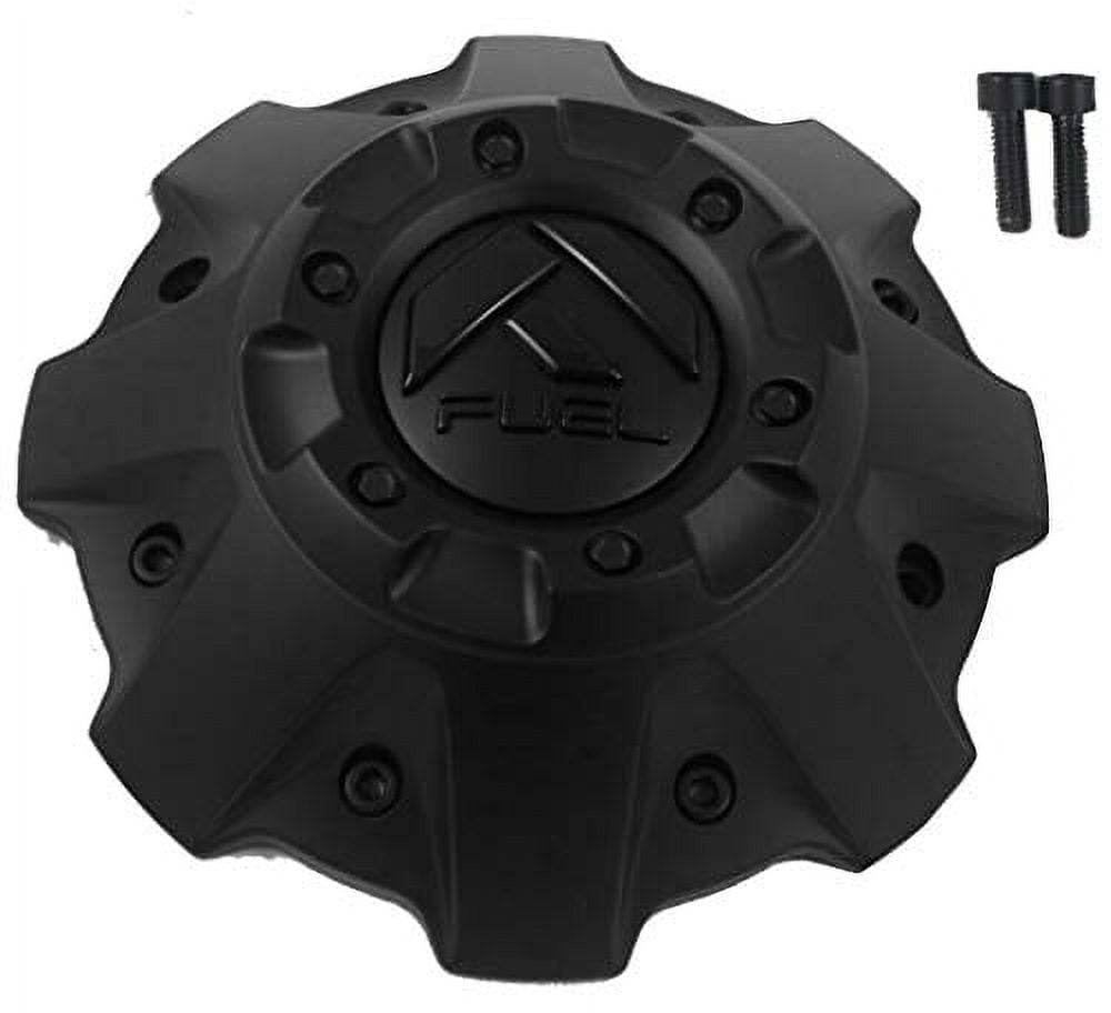 Fuel Matte Black with Matte Black Emblem Wheel Center Cap 100163B