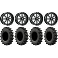 thumbnail image 1 of Fuel Maverick 20" Wheels Black 33" MotoSlayer Tires Kawasaki Teryx Mule, 1 of 4