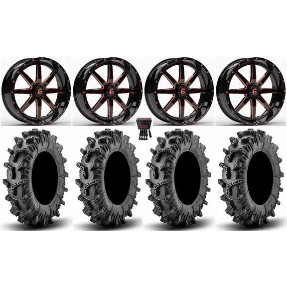 Fuel Maverick 22" Wheels Orange 42" Terminator Max Tires Polaris RZR XP 1000 / PRO XP / Ranger XP 900/1000