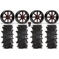 thumbnail image 1 of Fuel Maverick 24" Wheels Red 44" Outlaw Max Tires Can-Am Maverick X3 / Honda Pioneer 1000 / Talon, 1 of 4