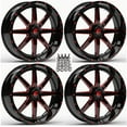 thumbnail image 1 of Fuel Maverick ATV Wheels Red/Black 22" Sportsman RZR Ranger, 1 of 3