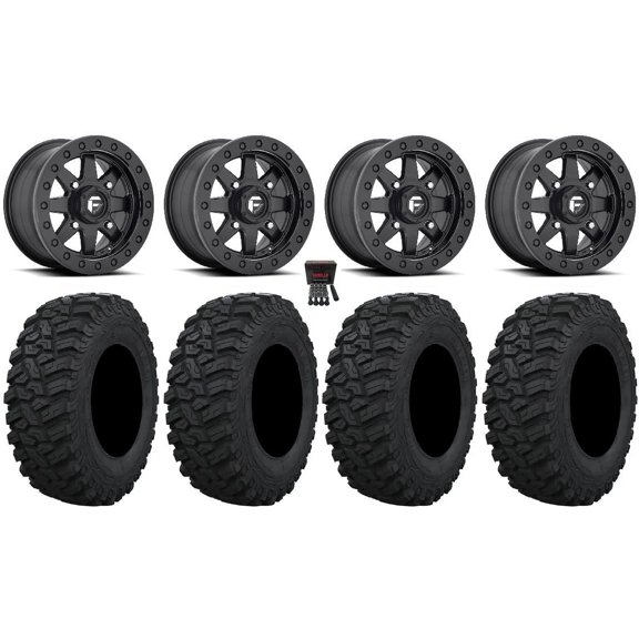 Fuel Maverick Bdlk 15" Wheels Bk 33" Trekker Tires Polaris RZR XP 1000 / PRO XP / Ranger XP 900/1000