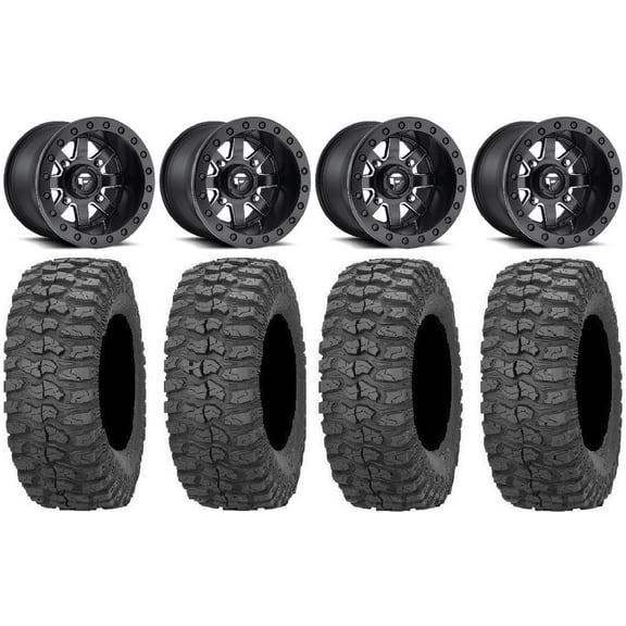 Fuel Maverick Beadlock 15" (4+3) Wheels 32" Rock-A-Billy Tires Polaris RZR XP 1000 / PRO XP / Ranger XP 900/1000