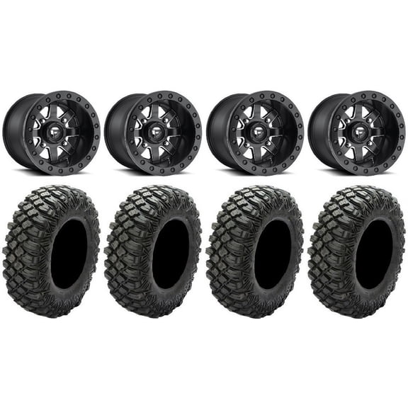Fuel Maverick Beadlock 15" (5+2) Wheels 28" Crawler XG Tires Polaris RZR XP 1000 / PRO XP / Ranger XP 900/1000