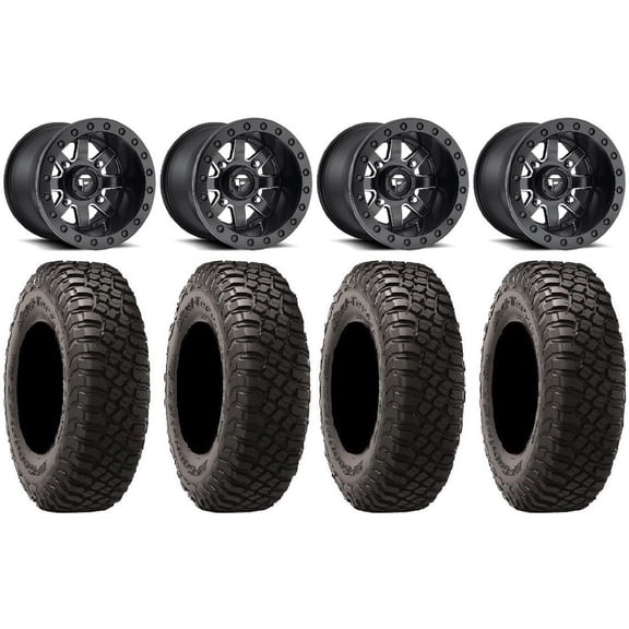 Fuel Maverick Beadlock 15" (5+2) Wheels 32" BFG KM3 Tires Polaris RZR XP 1000 / PRO XP / Ranger XP 900/1000