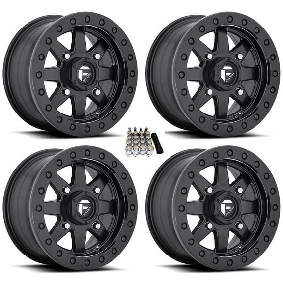 Fuel Maverick Beadlock UTV Wheels Matte Black 15" Polaris RZR 1000 XP / Ranger XP 900/1000