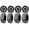 thumbnail image 1 of Fuel Maverick Black 14" Wheels 26" Ceros Tires Sportsman RZR Ranger, 1 of 4