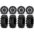 thumbnail image 1 of Fuel Maverick Black 14" Wheels 27" Cryptid Tires Sportsman RZR Ranger, 1 of 4