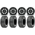 thumbnail image 1 of Fuel Maverick Black 14" Wheels 32" Roxxzilla Tires Sportsman RZR Ranger, 1 of 4