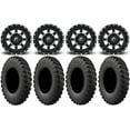 thumbnail image 1 of Fuel Maverick Black 15" Wheels 28" MotoRally Tires Kawasaki Mule Pro FXT, 1 of 4