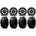 thumbnail image 1 of Fuel Maverick Black 15" Wheels 33" Carnivore Tires Sportsman RZR Ranger, 1 of 4