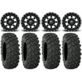 thumbnail image 1 of Fuel Maverick Black 15" Wheels 33" XTR370 Tires Can-Am Commander Maverick Renegade Outlander Defender, 1 of 4