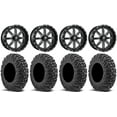 thumbnail image 1 of Fuel Maverick Black 16" Wheels 30" MotoVator Tires Polaris RZR XP 1000 / PRO XP / Ranger XP 900/1000, 1 of 4