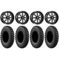 thumbnail image 1 of Fuel Maverick Black 16" Wheels 32" MotoRally Tires Kawasaki Mule Pro FXT, 1 of 4