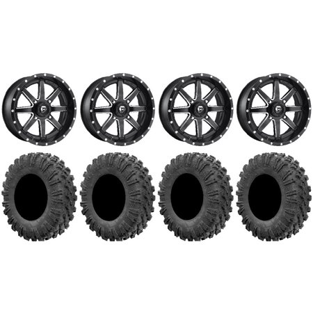 Fuel Maverick Black 16" Wheels 32" MotoRavage Tires Sportsman RZR Ranger