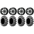 thumbnail image 1 of Fuel Maverick Black 16" Wheels 33x9.5 BKT 171 Tires Sportsman RZR Ranger, 1 of 4