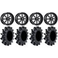 thumbnail image 1 of Fuel Maverick Black 16" Wheels 35" Interforce II Tires Can-Am Commander Maverick Renegade Outlander Defender, 1 of 4