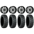 thumbnail image 1 of Fuel Maverick Black 20" Wheels 35" Versa Cross V3 Tires Kawasaki Mule Pro FXT, 1 of 4