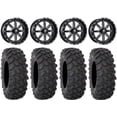thumbnail image 1 of Fuel Maverick Black 20" Wheels 35" XTR370 Tires Kawasaki Teryx Mule, 1 of 4