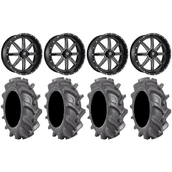Fuel Maverick Black 22" Wheels 40" BKT AT 171 Tires Polaris RZR XP 1000 / PRO XP / Ranger XP 900/1000