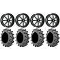 thumbnail image 1 of Fuel Maverick Black 24" Wheels 42x9.5 BKT 171 Tires Sportsman RZR Ranger, 1 of 4