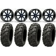 thumbnail image 1 of Fuel Maverick Blue 18" Wheels 34" Blackwater Tires Sportsman RZR Ranger, 1 of 4