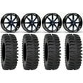 thumbnail image 1 of Fuel Maverick Blue 20" Wheels 33" XT400 Tires Kawasaki Mule Pro FXT, 1 of 4