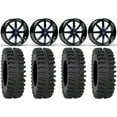 thumbnail image 1 of Fuel Maverick Blue 22" Wheels 37" XT400 Tires Sportsman RZR Ranger, 1 of 4