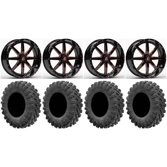 Fuel Maverick Orange 18" Wheels 32" MotoRavage Tires Polaris RZR XP 1000 / PRO XP / Ranger XP 900/1000