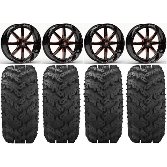 Fuel Maverick Orange 20" Wheels 30" Reptile Tires Sportsman RZR Ranger