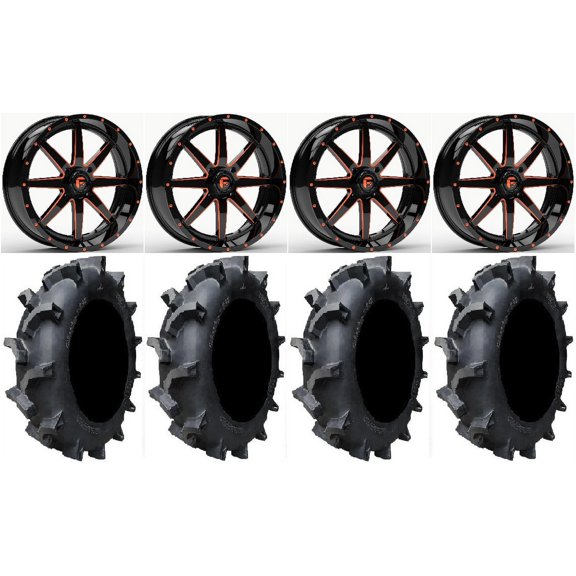 Fuel Maverick Orange 20" Wheels 35" Interforce 628 Tires Sportsman RZR Ranger