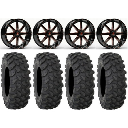 Fuel Maverick Orange 20" Wheels 35" XTR370 Tires Sportsman RZR Ranger