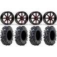 thumbnail image 1 of Fuel Maverick Red 18" Wheels 34" Terminator Tires Kawasaki Mule Pro FXT, 1 of 4