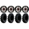 thumbnail image 1 of Fuel Maverick Red 18" Wheels 36" Intimidator Tires Kawasaki Mule Pro FXT, 1 of 4