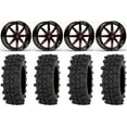 thumbnail image 1 of Fuel Maverick Red 20" Wheels 33" ACP Tires Kawasaki Mule Pro FXT, 1 of 4